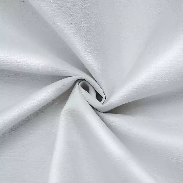 White Baxter Blackout Curtain Panel, 95 in.