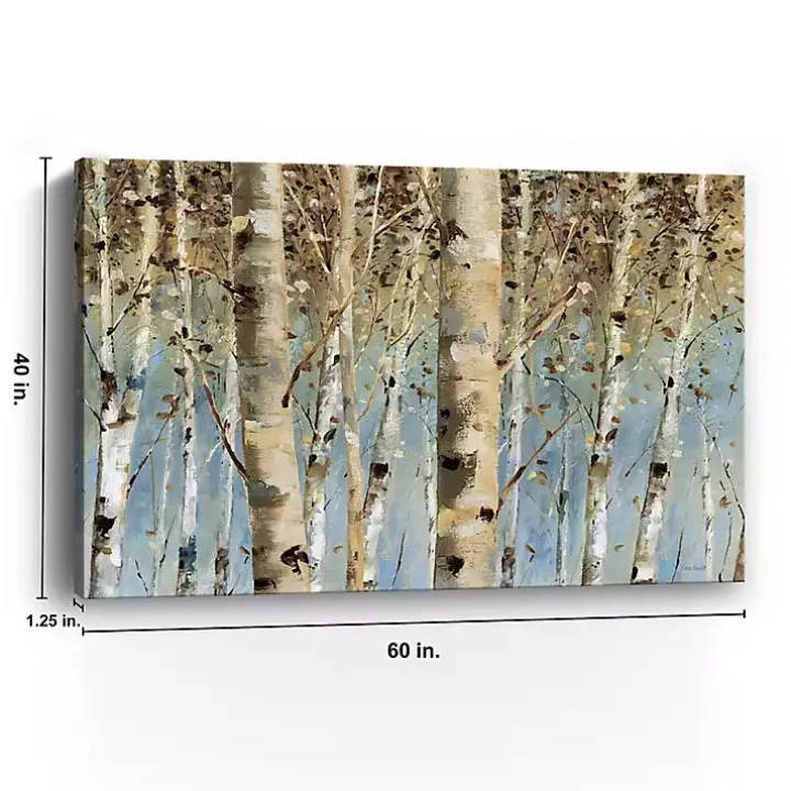 White Birch Forest Canvas Art Print, 60x40 in.