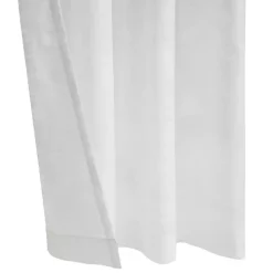 White Boucle Sheer Single Curtain Panel, 108 in.