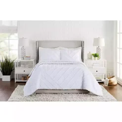 White Chenille Line 3-pc. Full/Queen Comforter Set