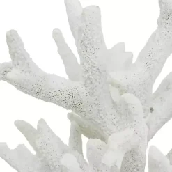 White Coral Statue on Base, 12 in.