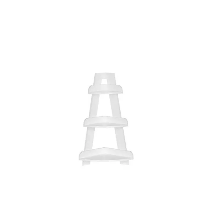 White Corner Ladder Shelf