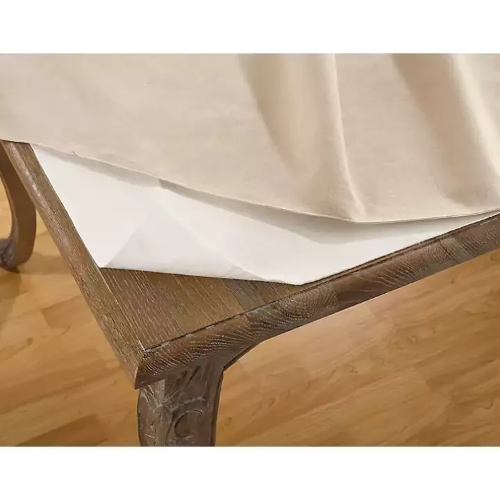 White Cushioned Table Protector Pad