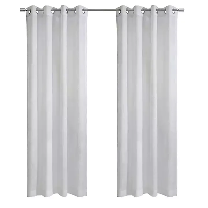 White Diamond Sheer Curtain Panel, 95 in.