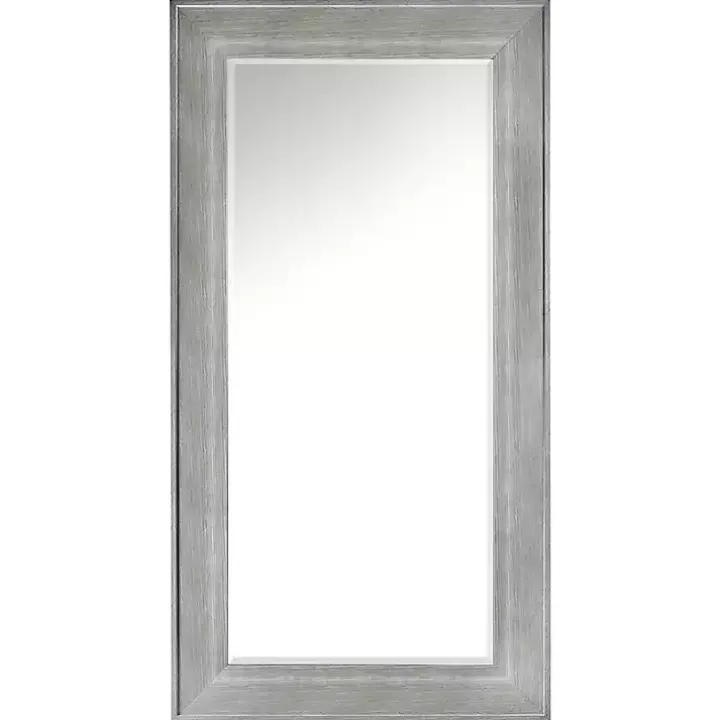 White Driftwood Framed Leaner Mirror