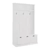 White Ellison Hall Tree with Storage Bench