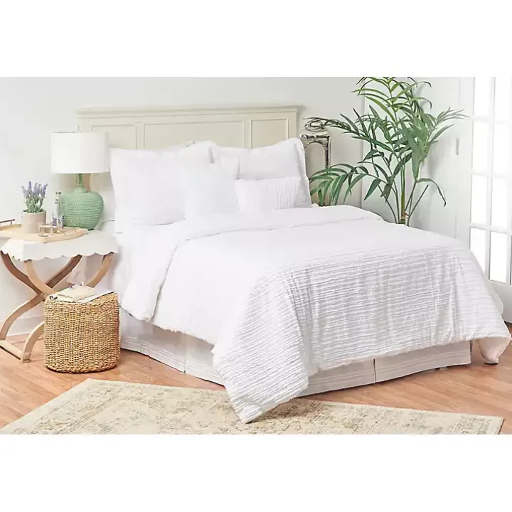 White Eyelash 5-pc. King Comforter Set