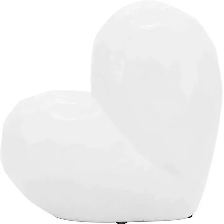 White Heart Figurine