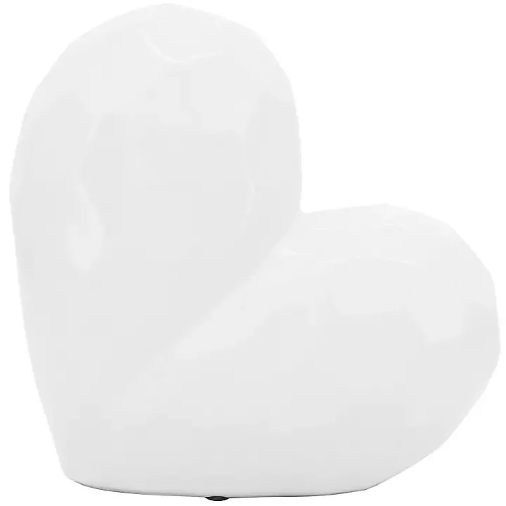 White Heart Figurine