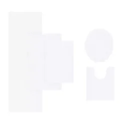 White High Pile Marshmallow Bath Mat, 30 in.