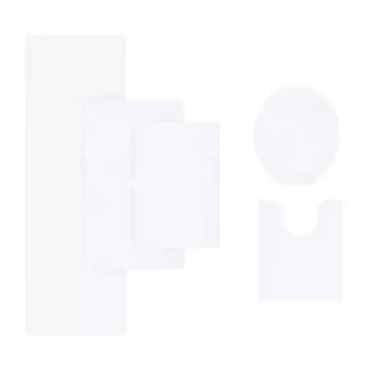 White High Pile Marshmallow Bath Mat, 30 in.