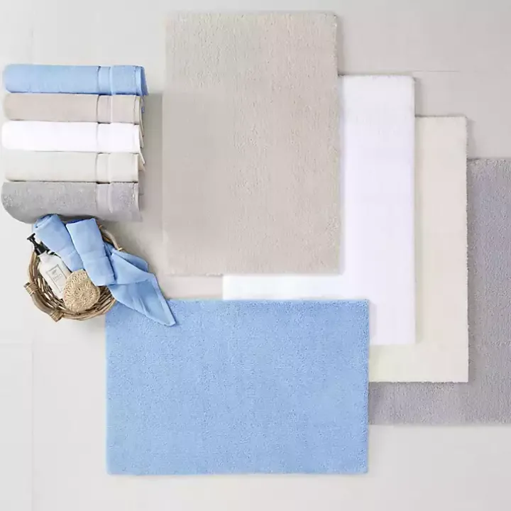 White High Pile Marshmallow Bath Mat, 30 in.