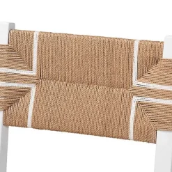 White Mahogany Woven Talli Dining Chair