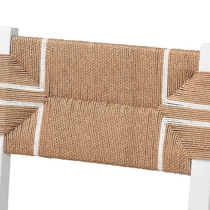 White Mahogany Woven Talli Dining Chair