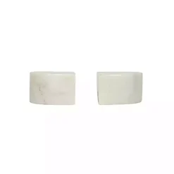 White Marble Arch Bookends, Set of 2