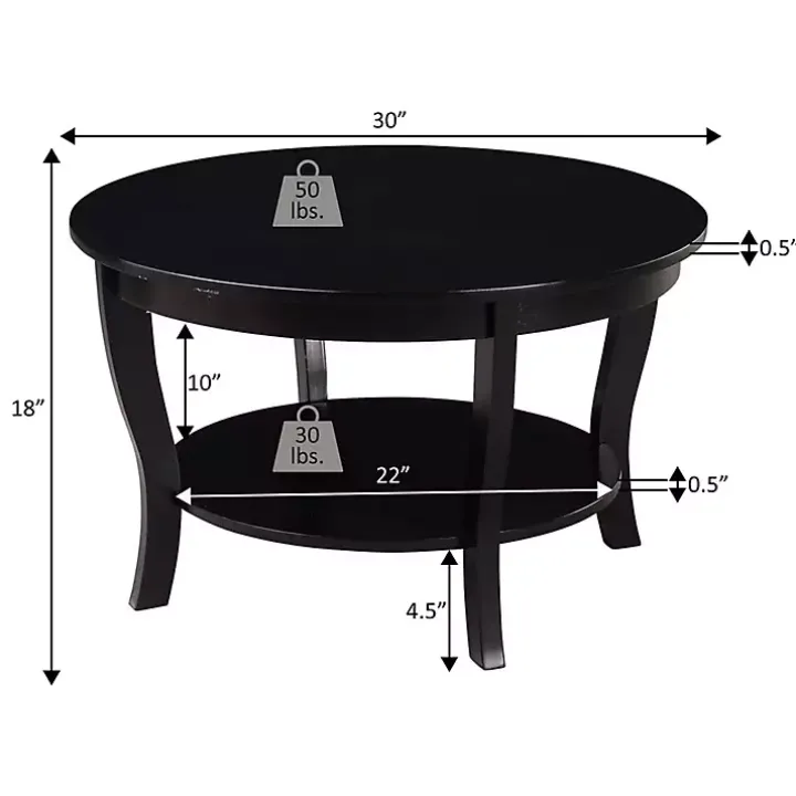 White Marble Round Coffee Table