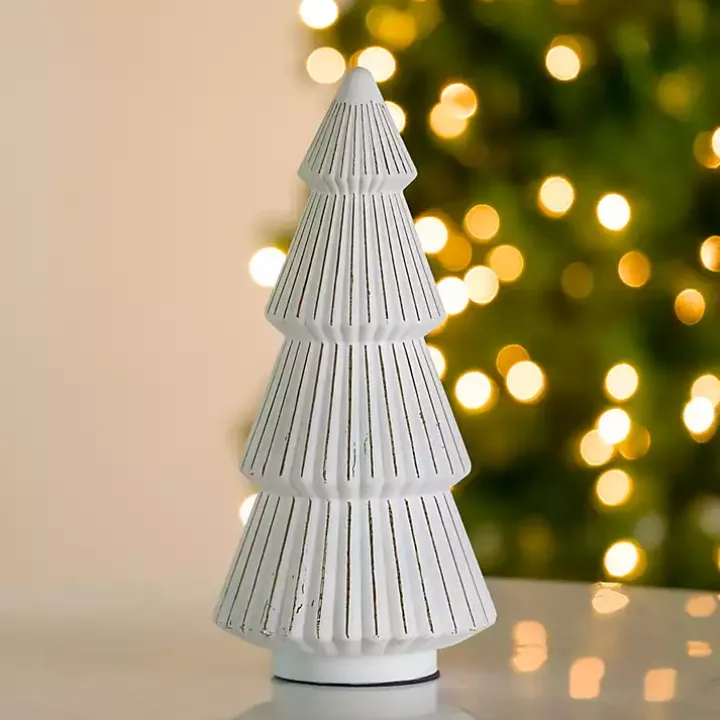 White Mercury Glass Christmas Tree