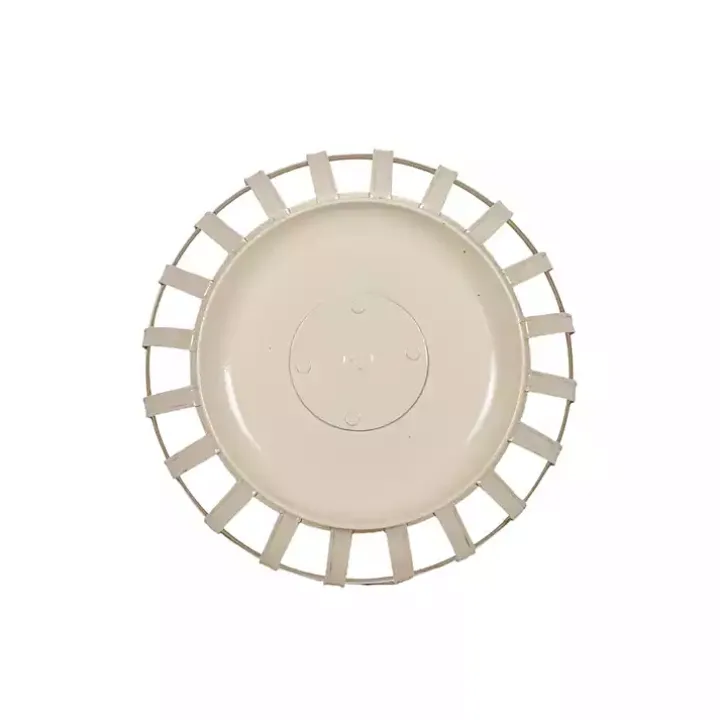 White Metal 2-Tier Kitchen Basket