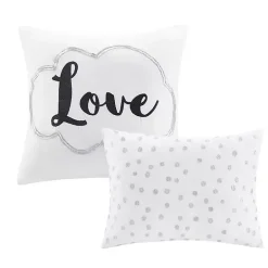 White Metallic 4-pc. Twin/Twin XL Comforter Set