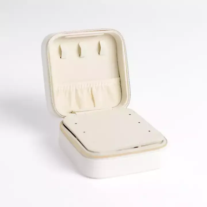 White Monogram N Travel Jewelry Box