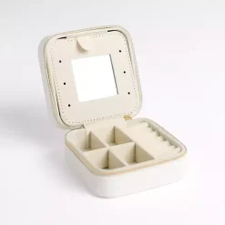 White Monogram S Travel Jewelry Box
