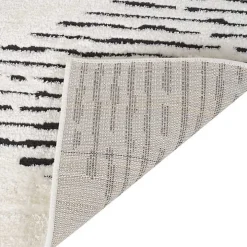 White Moroccan Accent Rug, 2x3