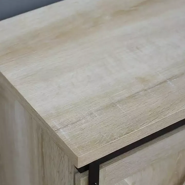 White Oak Sliding Barn Door TV Stand