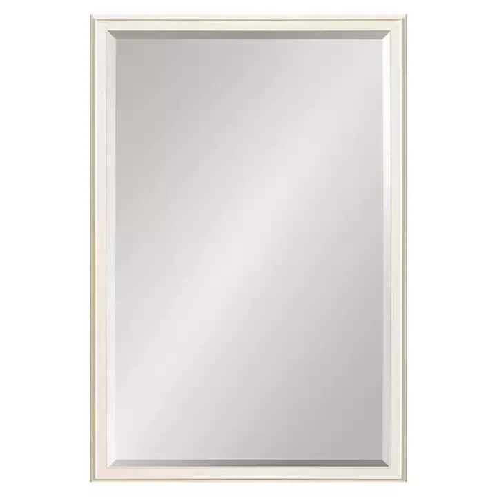 White Oakhurst Rectangle Wall Mirror, 30 in.
