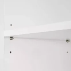 White Open Shelf Cabinet