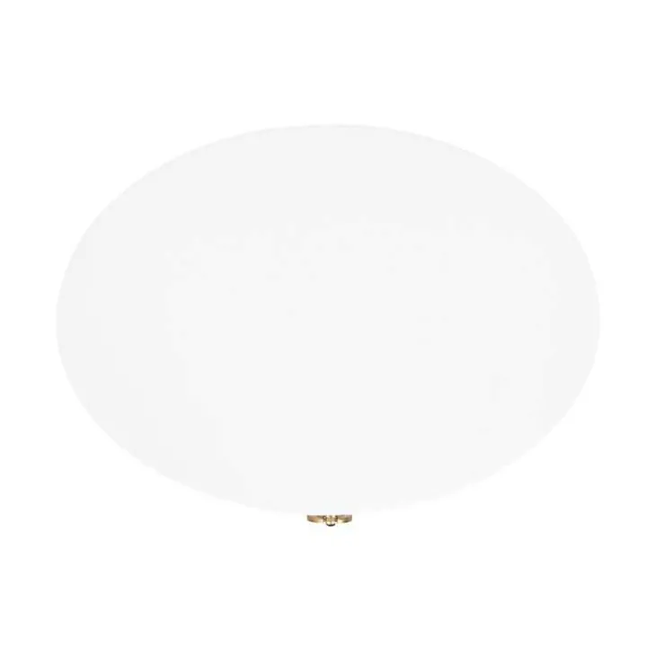 White Oval Decklyn Accent Table