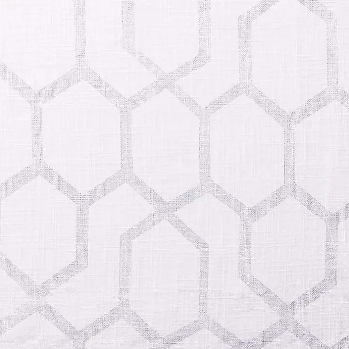 White Paton Curtain Panel Set, 108 in.