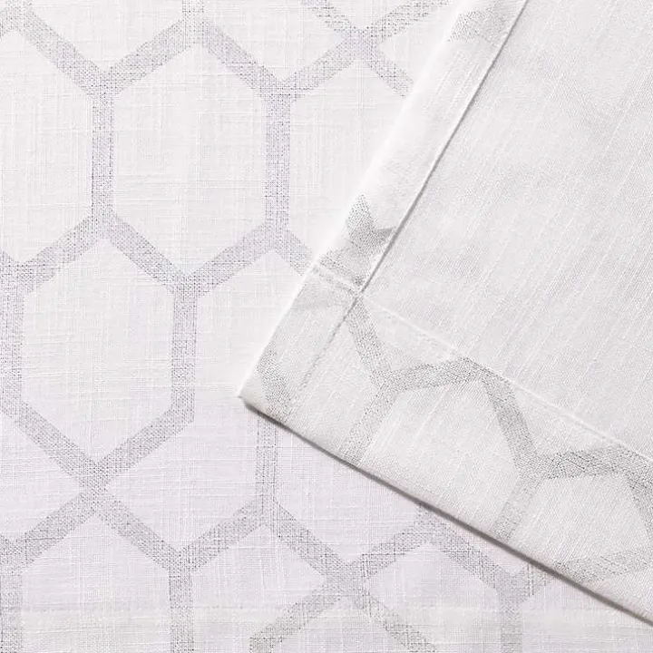 White Paton Curtain Panel Set, 108 in.