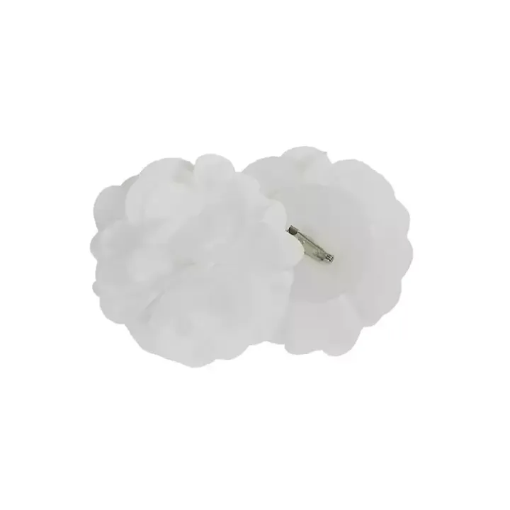 White Rosette Tab Top Curtain Panel, 95 in.