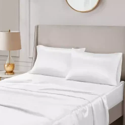 White Satin Standard 2-pc. Pillow Case Set