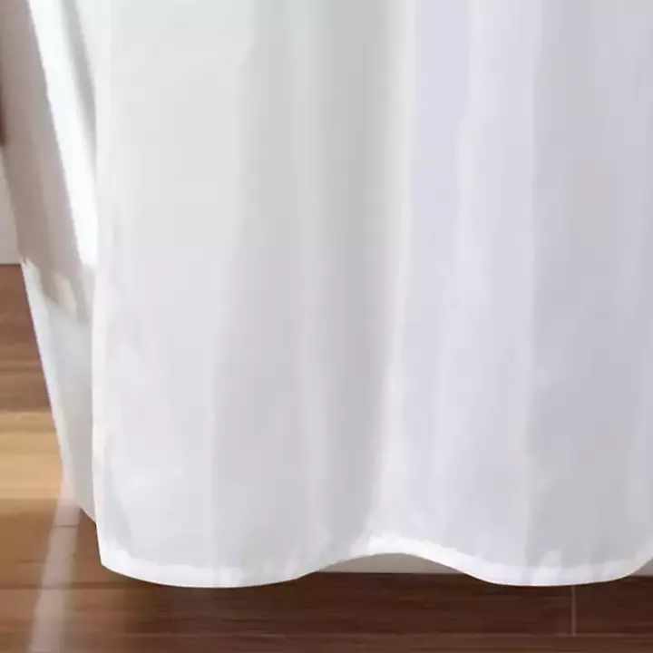 White Sequined Shower Curtain
