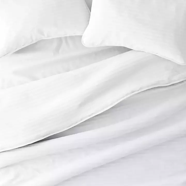 White Stitched Stripes 2-pc. Twin Quilt Set