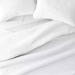White Stitched Stripes 3-pc. Queen Quilt Set