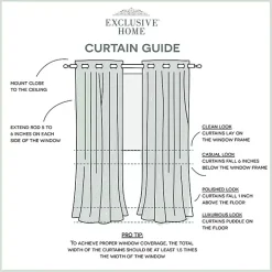 White Stripe Sheer Curtain Panel Set, 84 in.