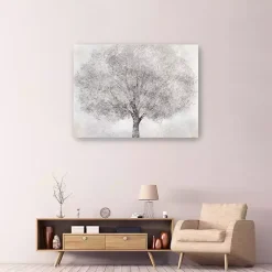 White Tree Blossoms Canvas Art Print, 48x36 in.