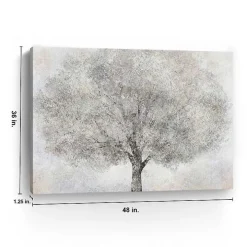 White Tree Blossoms Canvas Art Print, 48x36 in.