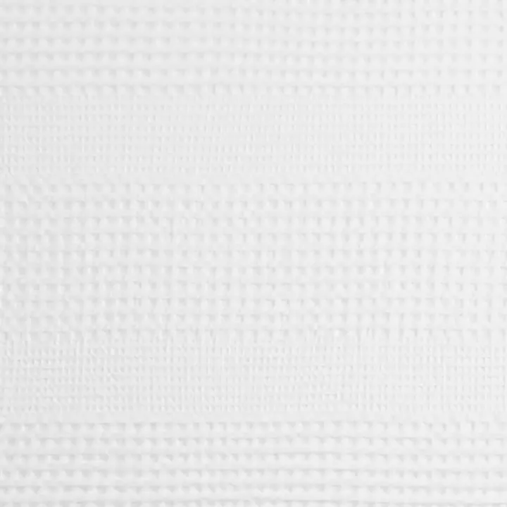 White Waffle Cotton Shower Curtain