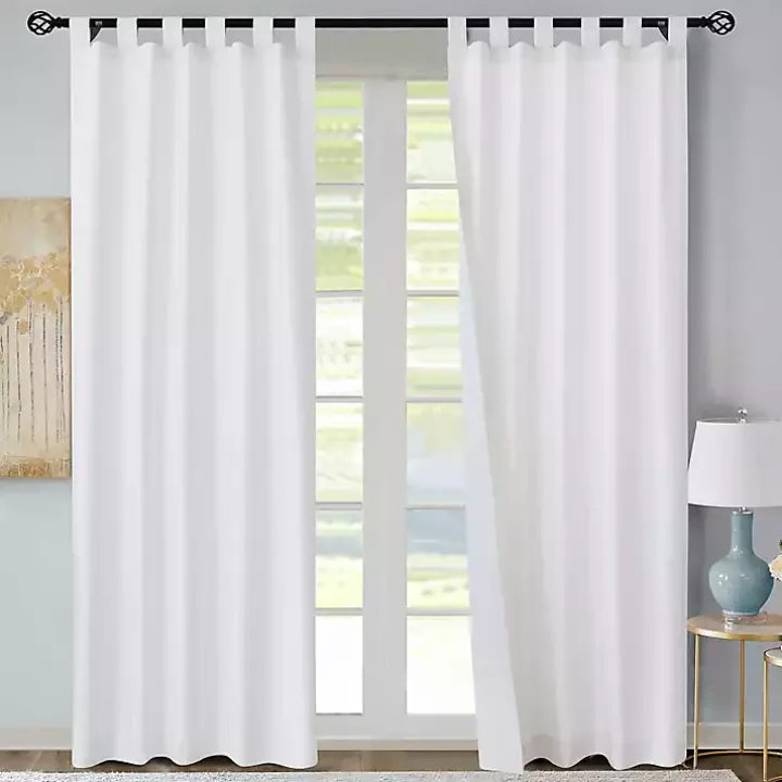 White Weathermate Blackout Curtain Panel, 72 in.