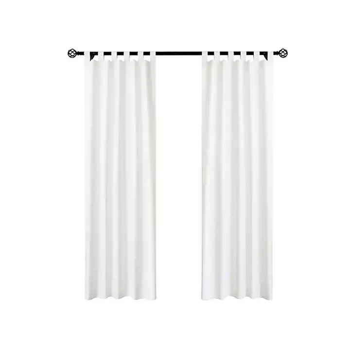 White Weathermate Blackout Curtain Panel, 84 in.