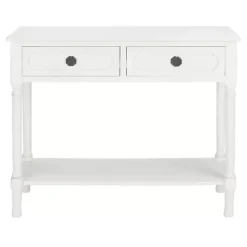 White Wood Allura Console Table