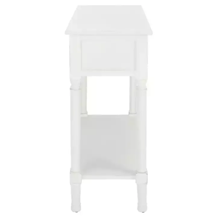 White Wood Allura Console Table