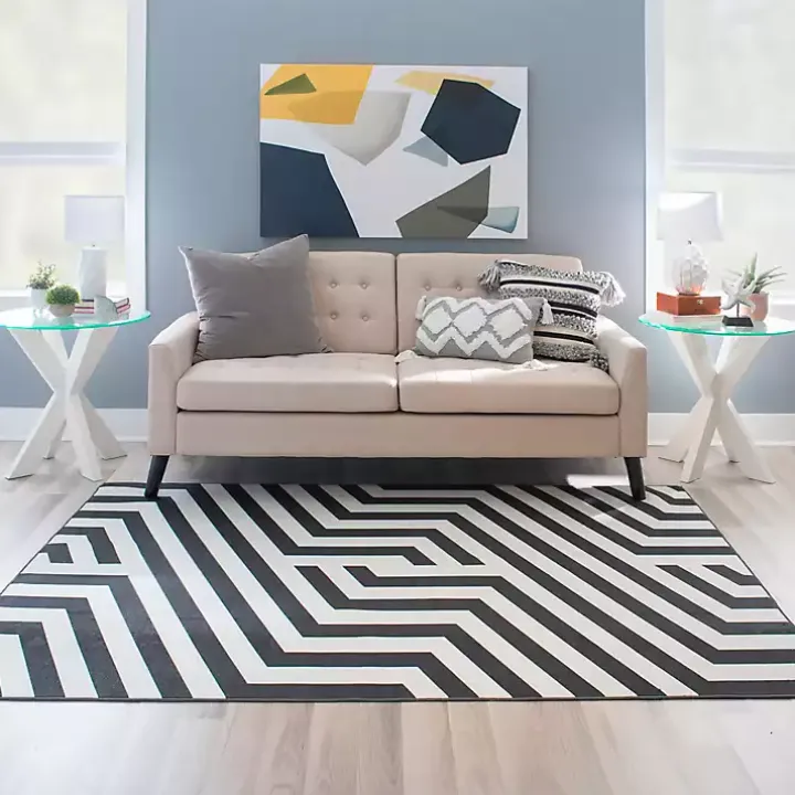 White Wood and Glass Top X-Base Accent Table