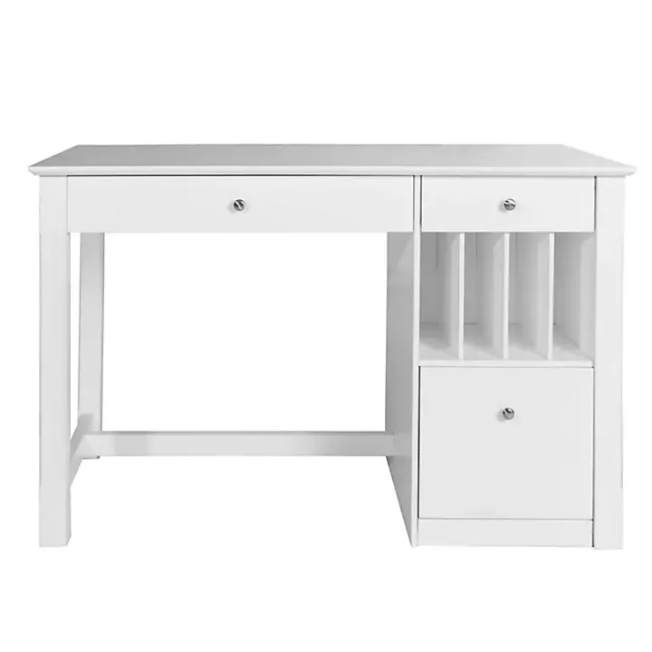 White Wood Computer Desk