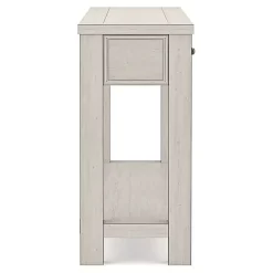 White Wood 4-Drawer Farmhouse Console Table