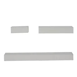 White Wood Floating Shelves, Set of 3