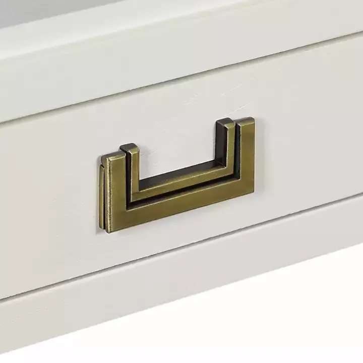 White Wood Layla Accent Table